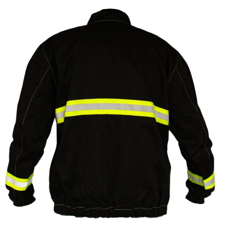 marathon fekete-neon munkáskabát hátulról