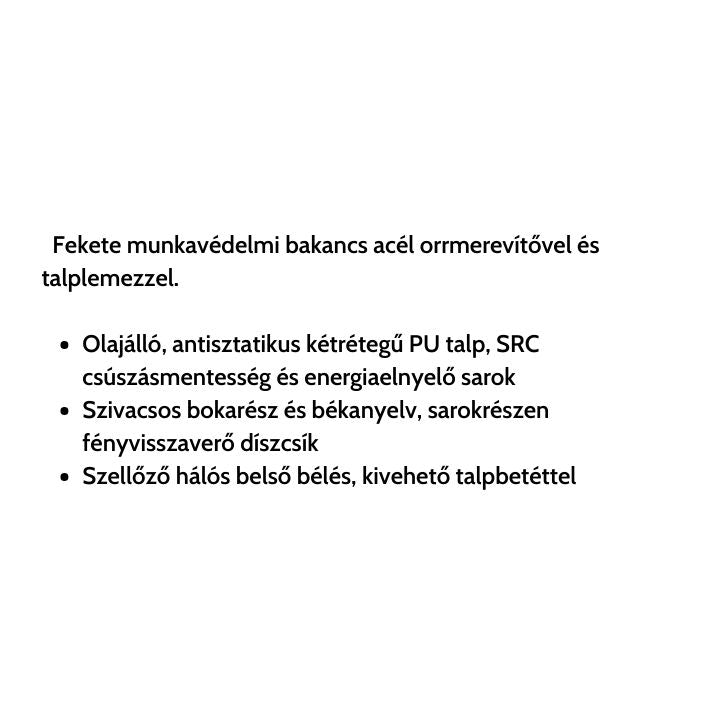 Nacrite Munkavédelmi Bakancs S1P SRC